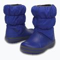 Crocs Winter Puff Kids Schneestiefel azurblau/hellgrau 6