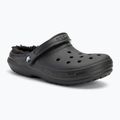 Crocs Classic Lined Clog Flip-Flops schwarz/schwarz