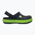 Crocs Crocband Clog Kinder-Flip-Flops navy/voltgrün 2