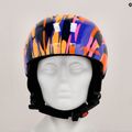 Alpina Kinderskihelm Pizi rosa orange/blau glänzend 11