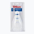 Wilson Dropshot Clamshel Badminton Federbälle 3 Stück weiß WRT6048WH+