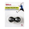 Wilson Staff Squash Ball Dbl Ye Dot 2 Stück schwarz WRT617600+.