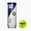 Wilson Roland Garros All Ct Tennisbälle 3 Stück gelb WRT126400