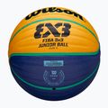 Wilson Fiba 3x3 Junior blau/gelb Kinder Basketball Größe 5 5