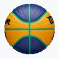 Wilson Fiba 3x3 Junior blau/gelb Kinder Basketball Größe 5 6