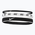 Stirnband Nike Tidth 3 Stk. black/white/black