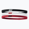 Kopfband Nike Elastic Headbands 2.0 3 Stk. black/white/university red