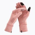 Damen Laufhandschuhe Nike Fleece RG rot stardust/rot stardust/silber