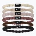 Haargummis Nike Flex Hair Tie 6 Stk. sail/lt orewood brn/white