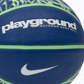 Basketball Nike Everyday Playground 8P Graphic Deflated deep royal blue/vapor green/white Größe 4 3