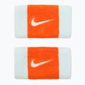 Handgelenk-Band Nike Swoosh Doublewide Wristbands 2 Stk. glacier blue/safety orange/glacier blue