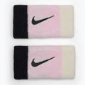 Handgelenk-Band Nike Swoosh Doublewide Wristbands 2 Stk. pink foam/coconut milk/black