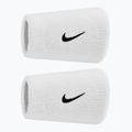 Schweißbänder Nike Swoosh Classic Doublewide Wristbands 2 Stück white/black