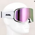 Alpina Slope Q-Lite S2 weiß matt/rosa Skibrille 5