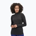 Women's Patagonia Cap Thermal Gewicht Zip Neck Sweatshirt schwarz