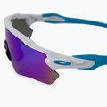 Oakley Radar EV Pfad Radfahren Brille weiß und blau 0OO9208 3