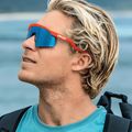 Oakley Hydra Neon Orange/Prisma Saphir-Sonnenbrille 12