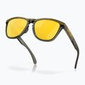 Oakley Frogskins Bereich dunkle Bürste/prizm 24k polarisierte Sonnenbrille 8