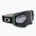 Fahrradbrille Oakley Airbrake MTB black green colorshift/light grey