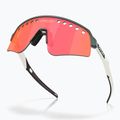 Oakley Sutro Lite Sweep mattsilber/blau colourshift/prizm trail torch Sonnenbrille 4