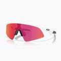 Kinder-Sonnenbrille Oakley Resistor Sweep polished white/Prizm Field
