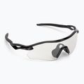 Oakley Radar Plate poliert schwarz/klar bis schwarz irid phototrope Sonnenbrille