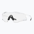 Oakley Cybr Zero matt weiß/klar bis schwarz Iridium phototrope Sonnenbrille