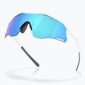 Oakley Cybr Zero poliert weiß/Prisma Saphir-Sonnenbrille 3