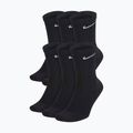 Nike Everyday Cushioned 6 Paar schwarz/weiße Socken