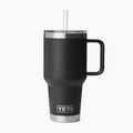 Thermobecher YETI Rambler Straw 1000 ml black
