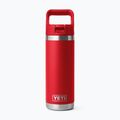 Thermoflasche YETI Rambler C Straw 532 ml rescue red