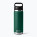 Thermosflasche YETI Rambler Chug 760 ml black forest green
