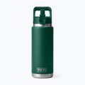 Thermoflasche YETI Rambler Straw 769 ml black forest green 3