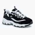 Schuhe Damen SKECHERS D'Lites Biggest Fan black/white/silver