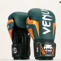 Venum Elite grün/bronze/silberne Boxhandschuhe 6