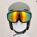 Alpina Alto Q-Lite Mond/Grau matt/Gold Spiegel Skihelm 12