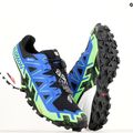 Herren Laufschuhe Salomon Spikecross 6 GTX schwarz/surf the web/green gecko 17