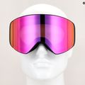 Red Bull SPECT Jam S2 Skibrille + Ersatzglas S2 mattschwarz/violett/burgund spiegelnd/trüber Schnee 4