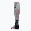 Lenz Heat Sock 5.1 Toe Cap Slim Fit grau/rot Skisocken 2