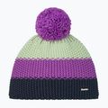 Kinder-Wintermütze Eisbar Star Pompon purple