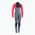 Kinder Schwimm-Neoprenanzug ION Capture 5/4 Front Zip steel blue/red