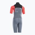 Kinder-Surfanzug ION Capture 2/2 Shorty Back Zip Jr steel blue/red 2