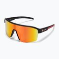 Red Bull Spect Dundee schwarz/braun mit rotem Spiegel Fahrradbrille 5