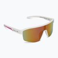 Red Bull Spect Dundee weiß/rauch mit rosafarbener Revo-Radbrille