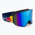 Skibrille Red Bull SPECT Rush blue/ice blue snow/smoke with blue mirror