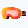 Skibrille Red Bull Spect Bent Photo matt black/brown with red chrome x 2