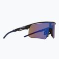 Red Bull SPECT Riddle grau/braun mit blauem Spiegel Sonnenbrille