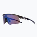 Red Bull SPECT Riddle grau/braun mit blauem Spiegel Sonnenbrille 3