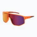 Sonnenbrille Red Bull SPECT Dash matt clear neon-orange/smoke with red-purple mirr
