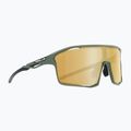 Sonnenbrille Red Bull SPECT Rumble matt olive/ brown with gold mirror